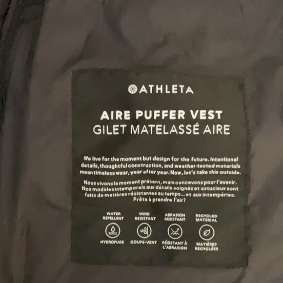 Aire Puffer Vest EUC by Athleta - Picture 7 of 12